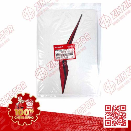 Alternative view of Tem Ốp Nắp Trước Phải, Tem Mặt Nạ AB 2017, Air Blade 125 Đen Nhám Phiên Bản Đen Mờ 86649K66V90ZA Chính Hãng Honda