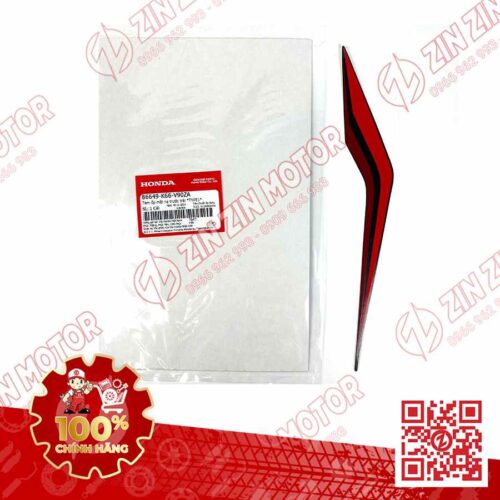 Tem Ốp Nắp Trước Phải, Tem Mặt Nạ AB 2017, Air Blade 125 Đen Nhám Phiên Bản Đen Mờ 86649K66V90ZA Chính Hãng Honda