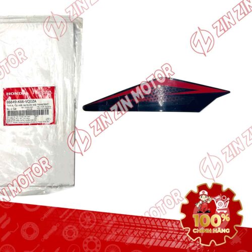 Tem Ốp Nắp Trước Phải, Tem Mặt Nạ AB 2019, Air Blade 125 Đen Nhám Phiên Bản Đen Mờ 86649K66VQ0ZA Chính Hãng Honda