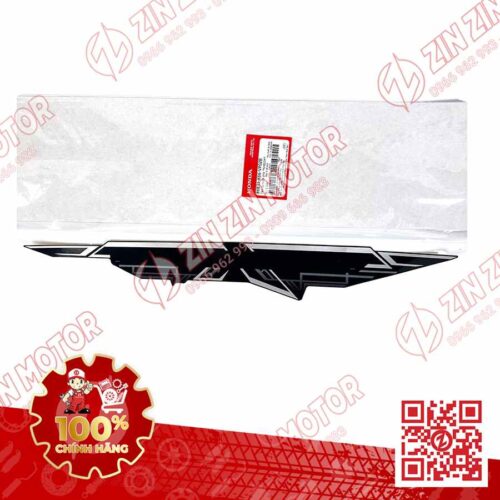 Tem Bụng Sau Trái, Tem Ốp Sườn AB 2019, Air Blade 125 2019 Đen Bạc 86832K66VP0ZB Phiên Bản Cao Cấp Chính Hãng Honda