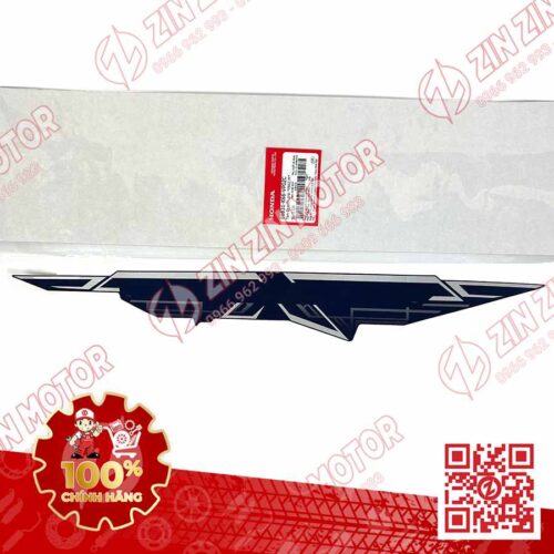 Tem Bụng Sau Trái, Tem Ốp Sườn AB 2019, Air Blade 125 2019 Xanh Đen Trắng 86832K66VP0ZC Phiên Bản Cao Cấp Chính Hãng Honda