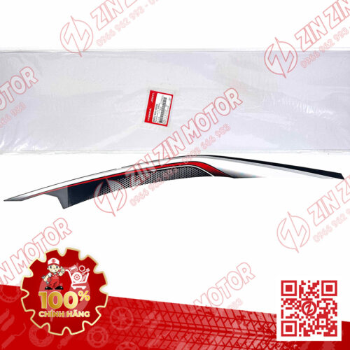 Tem Bụng Sau Trái Trên, Tem Ốp Sườn AB 2016, Air Blade 125 2016 Trắng Đen Phiên Bản Thể Thao 86832K66V00ZB Chính Hãng Honda