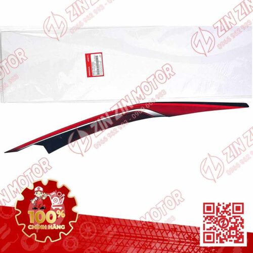 Tem Bụng Sau Trái Trên, Tem Ốp Sườn AB 2016, Air Blade 125 2016 Đỏ Đen Phiên Bản Thể Thao 86832K66V00ZD Chính Hãng Honda