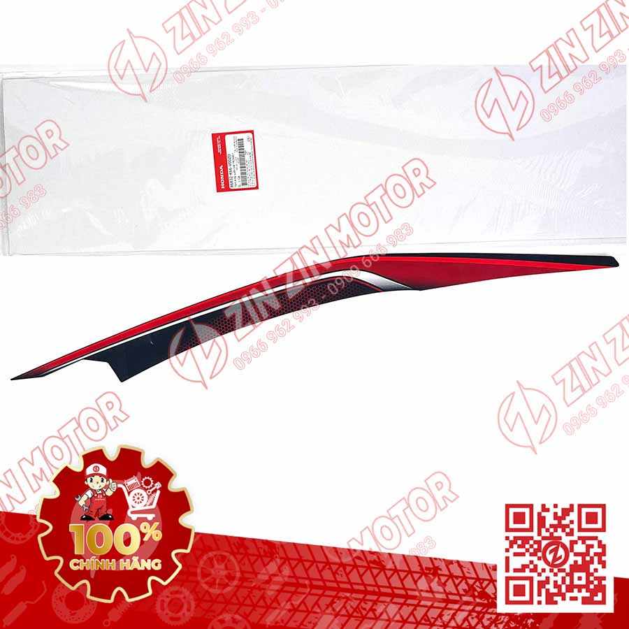 Tem Bụng Sau Trái Trên, Tem Ốp Sườn AB 2016, Air Blade 125 2016 Đỏ Đen Phiên Bản Thể Thao 86832K66V00ZD Chính Hãng Honda