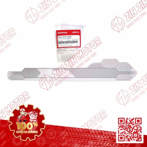 Tem Bụng Sau Trái, Tem Ốp Sườn AB 2016, Air Blade 125 2016 Trắng Bạc Phiên Bản Cao Cấp 86832K66V10ZB Chính Hãng Honda