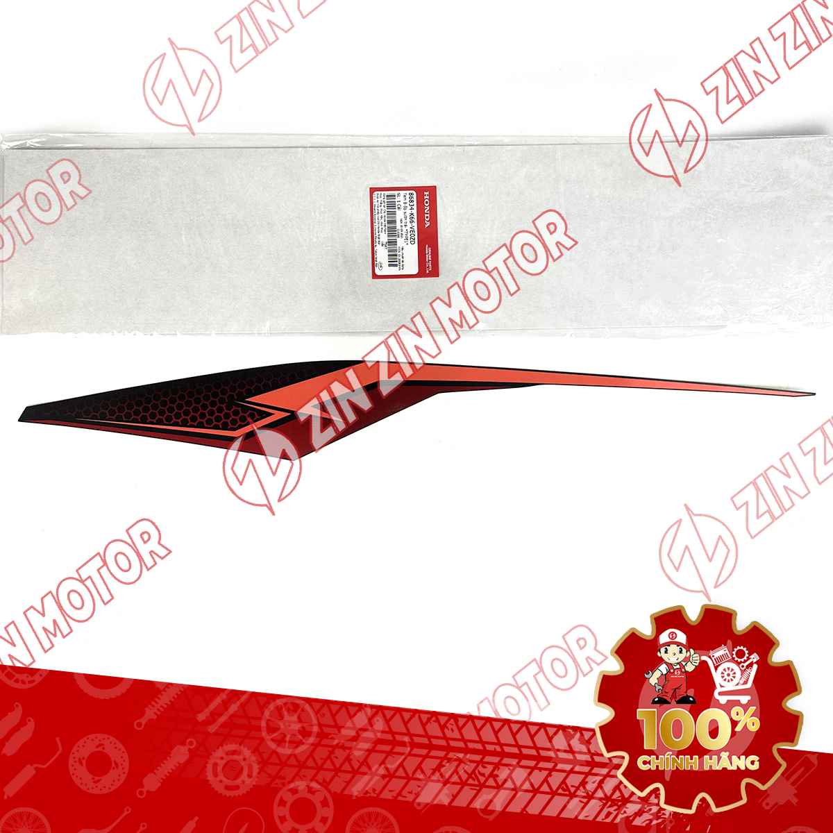 Tem Bụng Sau Trái Dưới AB 2018, Air Blade 125 2018 Đỏ Đen Phiên Bản Tiêu Chuẩn 86834K66VE0ZD Chính Hãng Honda