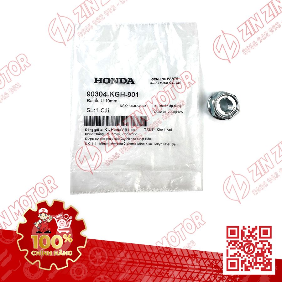 Tán Cùi Dĩa Sonic CBR 150R, Winner X V4 2024 , SH 125/160 2026 , Vision 2026 Và Nhiều Dòng Xe Honda Khác 90304KGH901 Chính Hãng Honda
