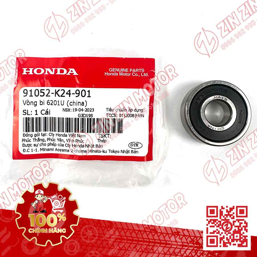 Bạc Đạn Bánh Trước 6201U AB 125 150 160 Airblade 2020 -2023