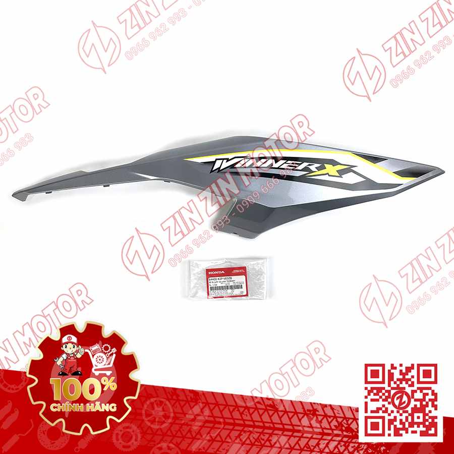 ỐP SƯỜN WINNER X V4 2024, BỤNG SAU WINNER X 2024 BẠC CÓ TEM PHẢI 64400K2PVE0ZB CHÍNH HÃNG