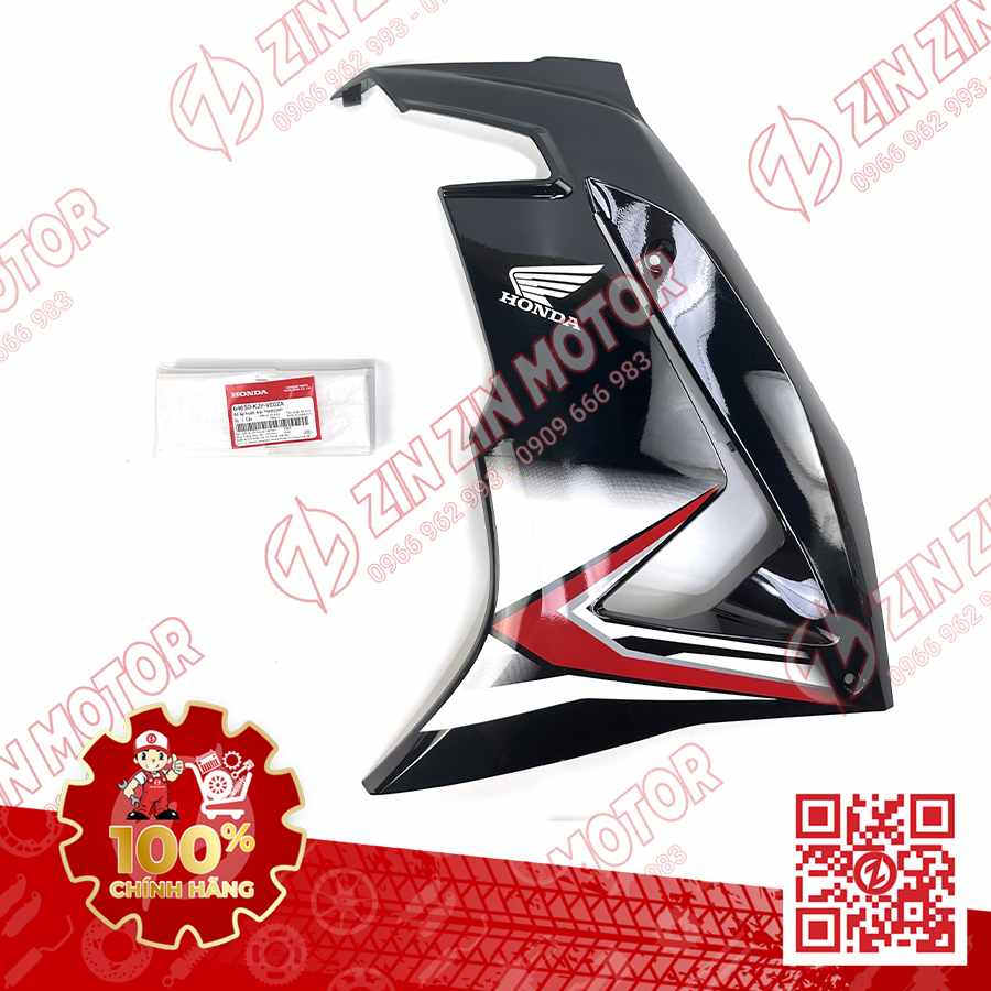 CÁNH YẾM WINNER X V4 2024, BỬNG XE WINNER X 2024 ĐEN CÓ TEM TRÁI 64650K2PVE0ZA GẮN CHO XE WINNER X 2024 TRẮNG ĐEN CHÍNH HÃNG