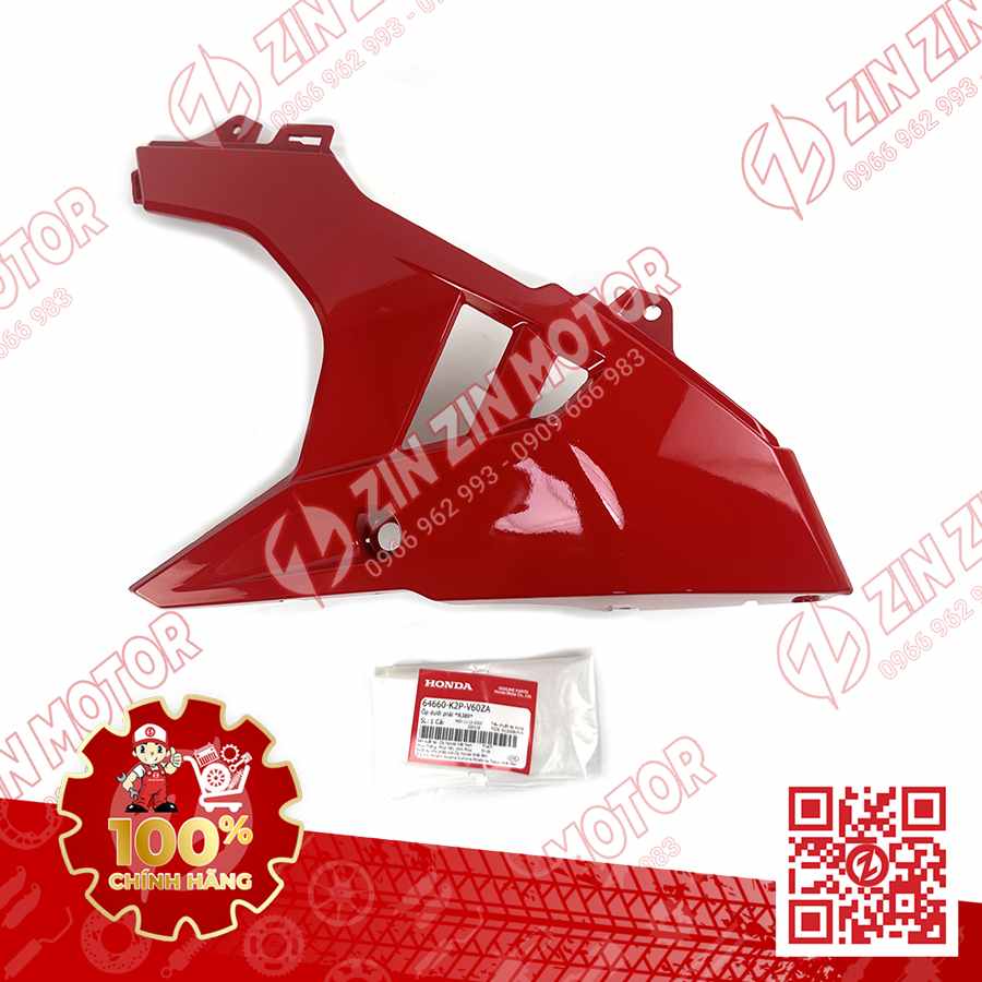 MỎ CÀY WINNER X V4 2024, ỐP BẢO VỆ CHÂN YẾM TRÁI WINNER X 2024 ĐỎ R389 PHẢI 664660K2PV60ZA CHÍNH HÃNG