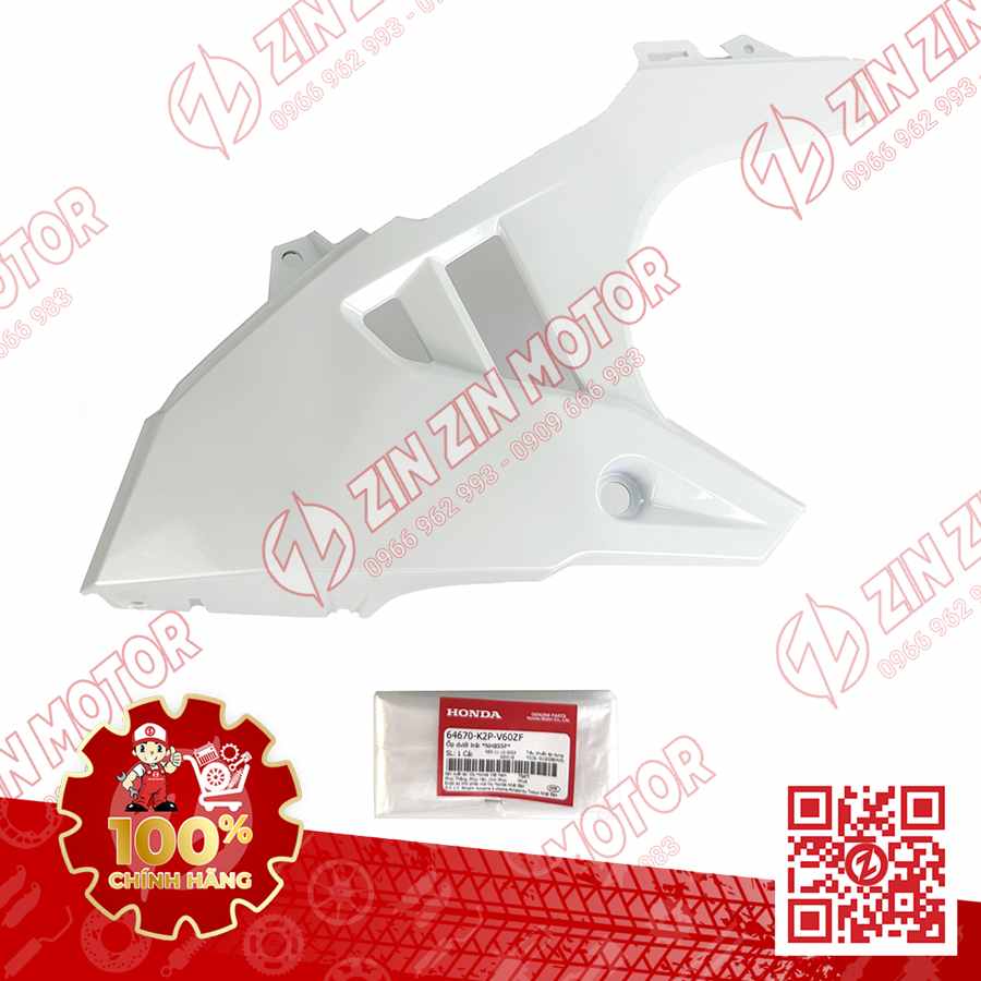 MỎ CÀY WINNER X V4 2024, ỐP BẢO VỆ CHÂN YẾM TRÁI WINNER X 2024 TRẮNG NHB55P TRÁI 64670K2PV60ZF CHÍNH HÃNG