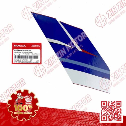 TEM CÁNH YẾM WINNER X V4 2024 MIẾNG NHỎ TRÁI 86644K2PVG0ZA XE ĐỎ HRC PHIÊN BẢN THỂ THAO