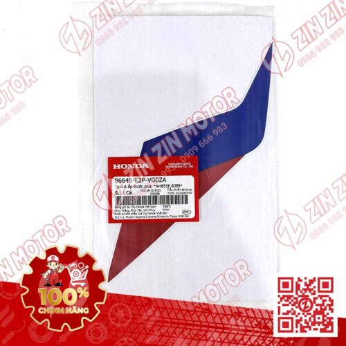 Alternative view of TEM MẶT NẠ TRƯỚC WINNER X V4 2024 MIẾNG TRÊN PHẢI 86645K2PVG0ZA XE ĐỎ HRC PHIÊN BẢN THỂ THAO