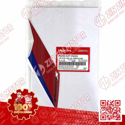 Alternative view of TEM MẶT NẠ TRƯỚC WINNER X V4 2024 MIẾNG DƯỚI TRÁI 86650K2PVG0ZA XE ĐỎ HRC PHIÊN BẢN THỂ THAO