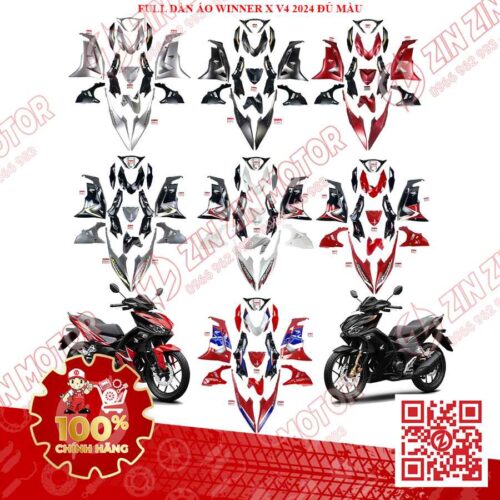 DÀN ÁO WINNER X V4 2024, DÀN ÁO XE WINNER X 2024 ĐỦ MÀU CHÍNH HÃNG HONDA