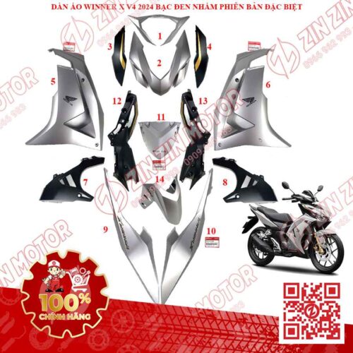 Alternative view of DÀN ÁO WINNER X V4 2024, DÀN ÁO XE WINNER X 2024 ĐỦ MÀU CHÍNH HÃNG HONDA