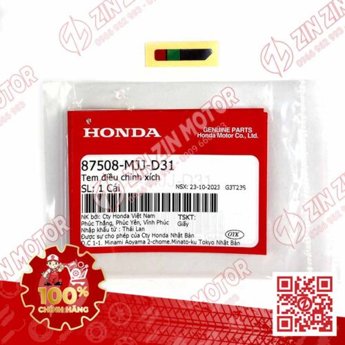 TEM THÔNG SỐ WINNER X V3 2022 2023, WINNER X V4 2024 , WINNER R NHÃN ĐIỀU CHỈNH SÊN 87508MJJD31