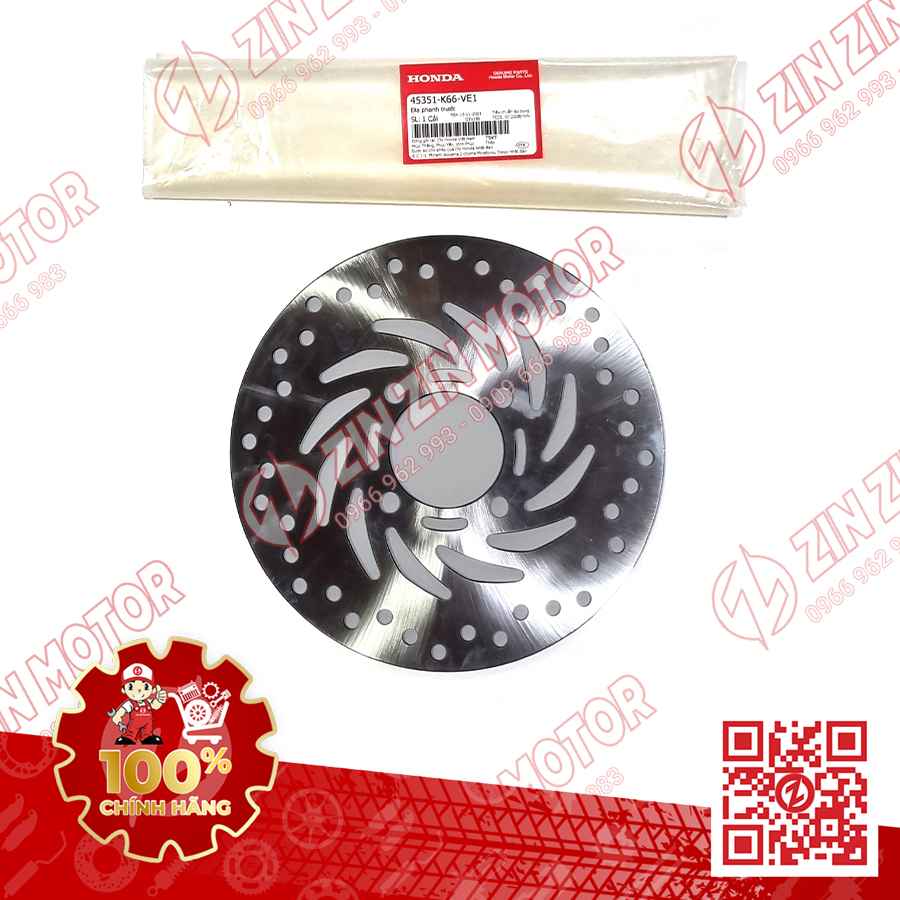Đĩa Thắng Trước Airblade 2016 2019, Vision K2C 2021+ 45351K66VE1