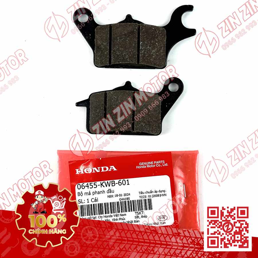 BỐ THẮNG TRƯỚC FUTURE 125 MẬP, FUTURE FI 125, FUTURE BXC 125 2014 2015 2016 2017 , WAVE RSX 2019 2020 2021 2022 2023, WAVE BLADE 110 06455KWB601 CHÍNH HÃNG