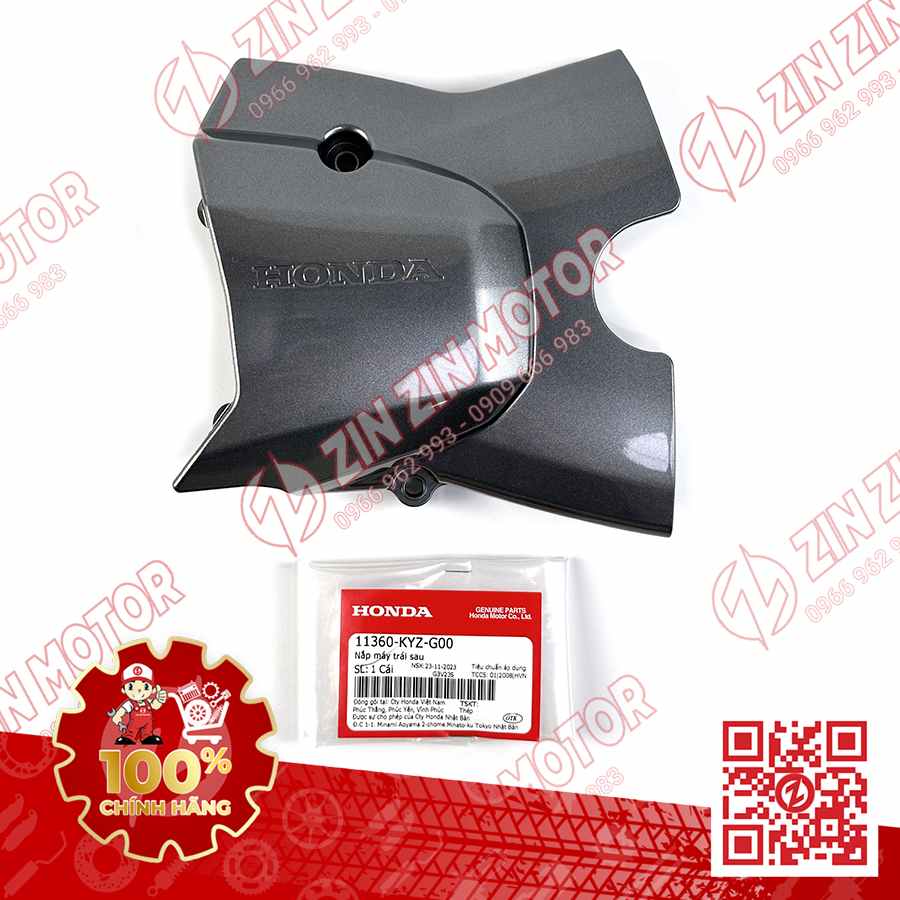 ỐP CHE NHÔNG, NẮP MANG CÁ FUTURE 125 LED 2018 2019 2020 2021 2022 2023, FUTURE 125 2012 - 2017 XÁM 11360KYZG00