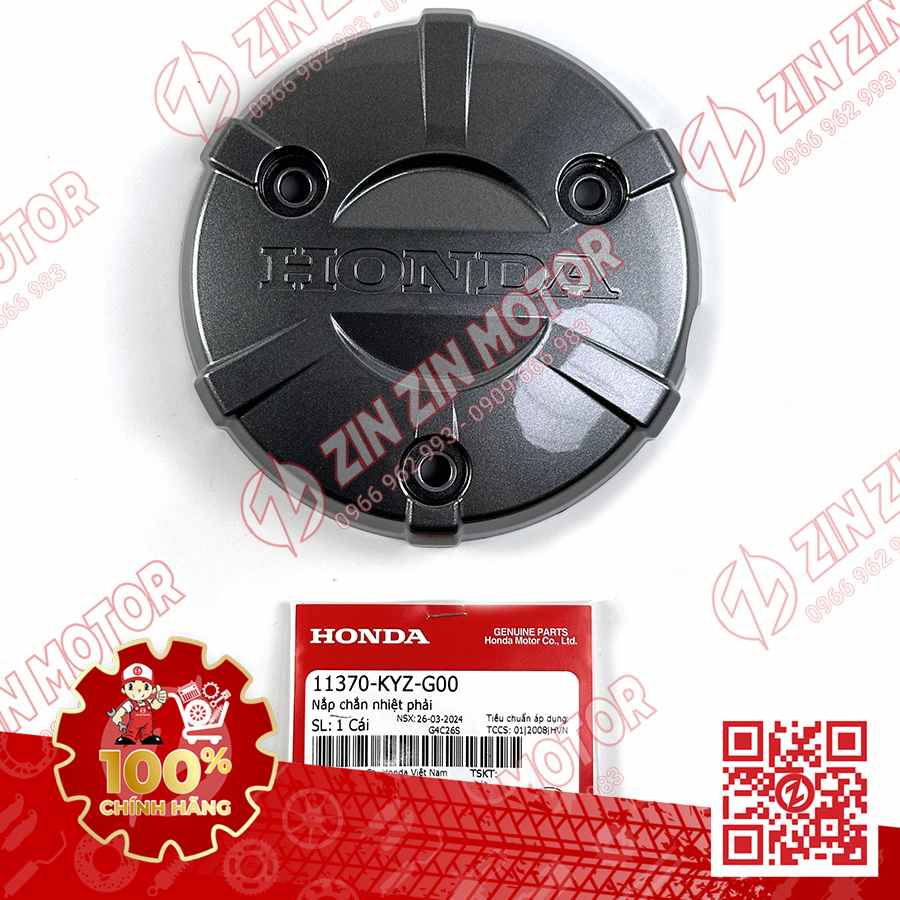 NẮP CHẮN NHIỆT, ỐP CHỤP LỐC NỒI FUTURE 125 LED 2018 2019 2020 2021 2022 2023, FUTURE 125 2012 - 2017 XÁM 11370KYZG00