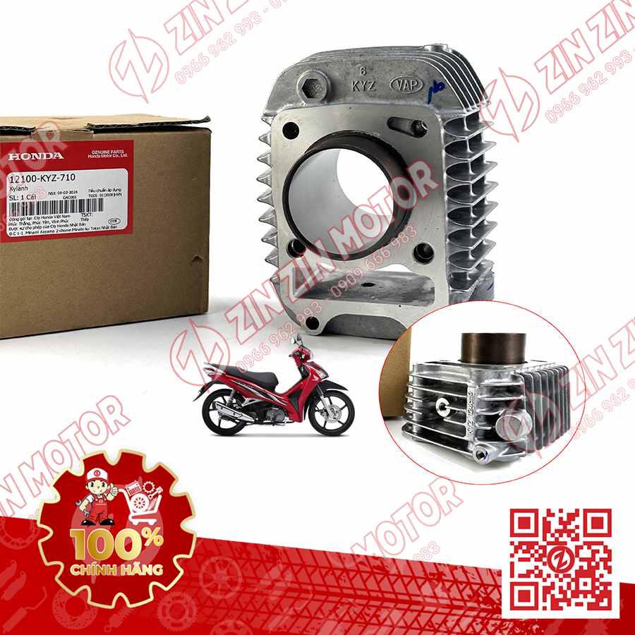 BỘ NÒNG XY LANH, LÒNG XY LANH FUTURE 125 MẬP, FUTURE FI 125 2014 2015 2016 2017 CHÍNH HÃNG
