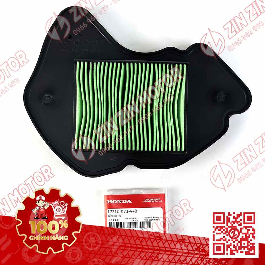 LỌC GIÓ FUTURE 125 FI LED 2018 - 2024+, WAVE 125I LED 2018 - 2022 17210K73V40