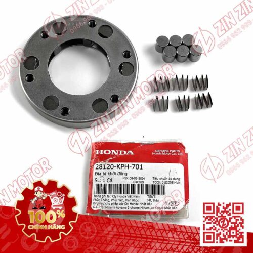 Alternative view of ĐĨA BI KHỞI ĐỘNG, THỚT ĐỀ FUTURE 125 MẬP, FUTURE FI 125, FUTURE BXC 125 2014 2015 2016 2017 , WAVE RSX 2019 2020 2021 2022 2023 , WAVE ALPHA 2017 - 2023 2024 - 2025, WAVE BLADE 110 28120KPH701 CHÍNH HÃNG