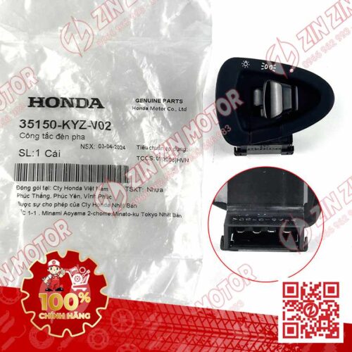 CÔNG TẮC ĐÈN FUTURE 125 MẬP, FUTURE FI 125, FUTURE BXC 125 2016 2017 , WAVE ALPHA 2017 - 2020, WAVE BLADE 110 35150KYZV02 CHÍNH HÃNG
