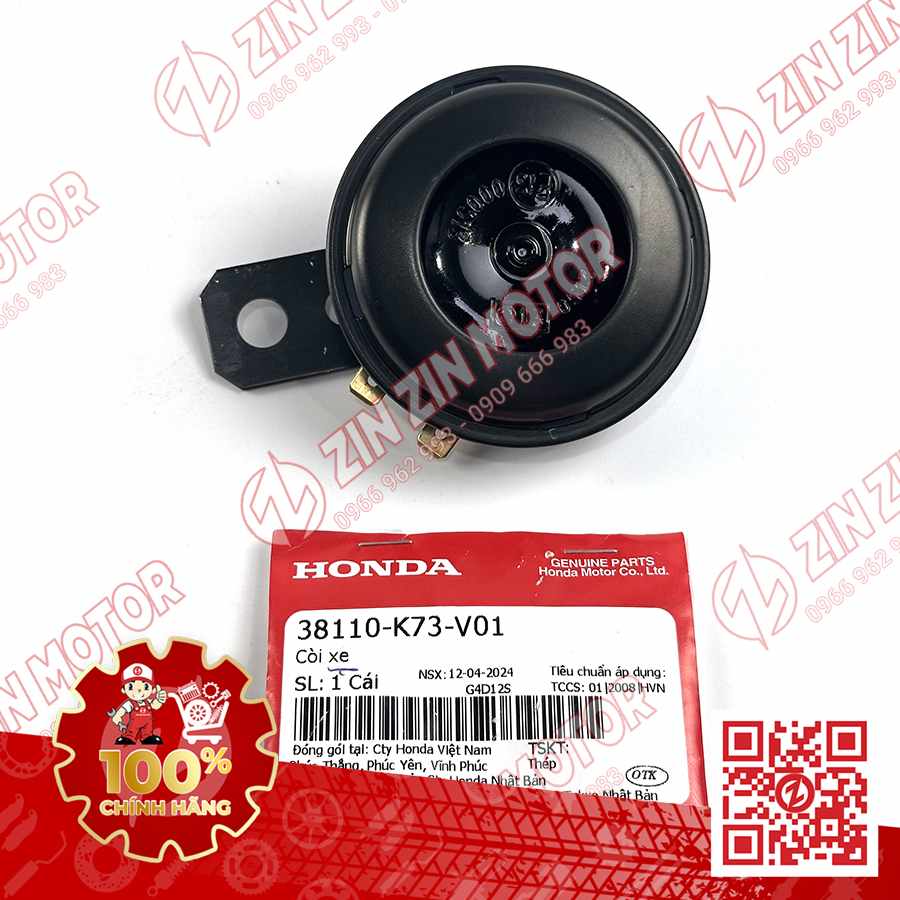 CÒI XE, CÒI KÈN FUTURE 125 MẬP, FUTURE FI 125, FUTURE BXC 125 2014 2015 2016 2017 38110-K73-V01 CHÍNH HÃNG