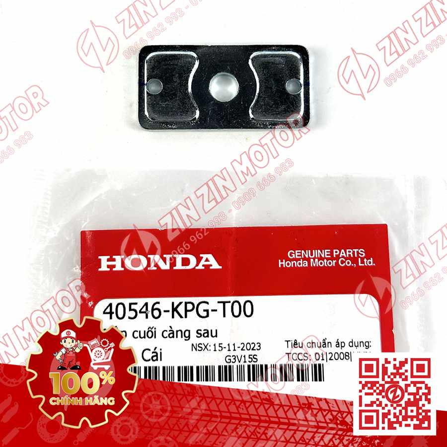 NẮP CHỤP CÀNG SAU FUTURE 125 MẬP, FUTURE FI 125, FUTURE BXC 125 2014 2015 2016 2017 40546-KPG-T00 CHÍNH HÃNG