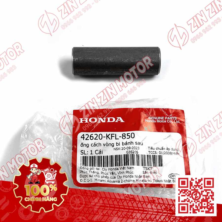 ỐNG CHỈ BÁNH SAU FUTURE 125 MẬP, FUTURE FI 125, FUTURE BXC 125 2014 2015 2016 2017 , WAVE RSX 2019 2020 2021 2022 2023 , WAVE ALPHA 2017 - 2023 2024 - 2025, WAVE BLADE 110 42620KFL850 CHÍNH HÃNG