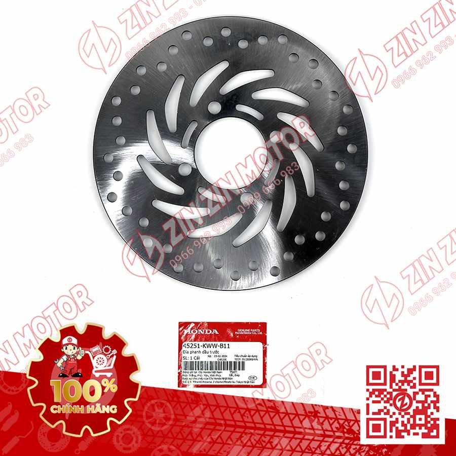ĐĨA THẮNG TRƯỚC FUTURE 125 MẬP, FUTURE FI 125, FUTURE BXC 125 2014 2015 CHÍNH HÃNG