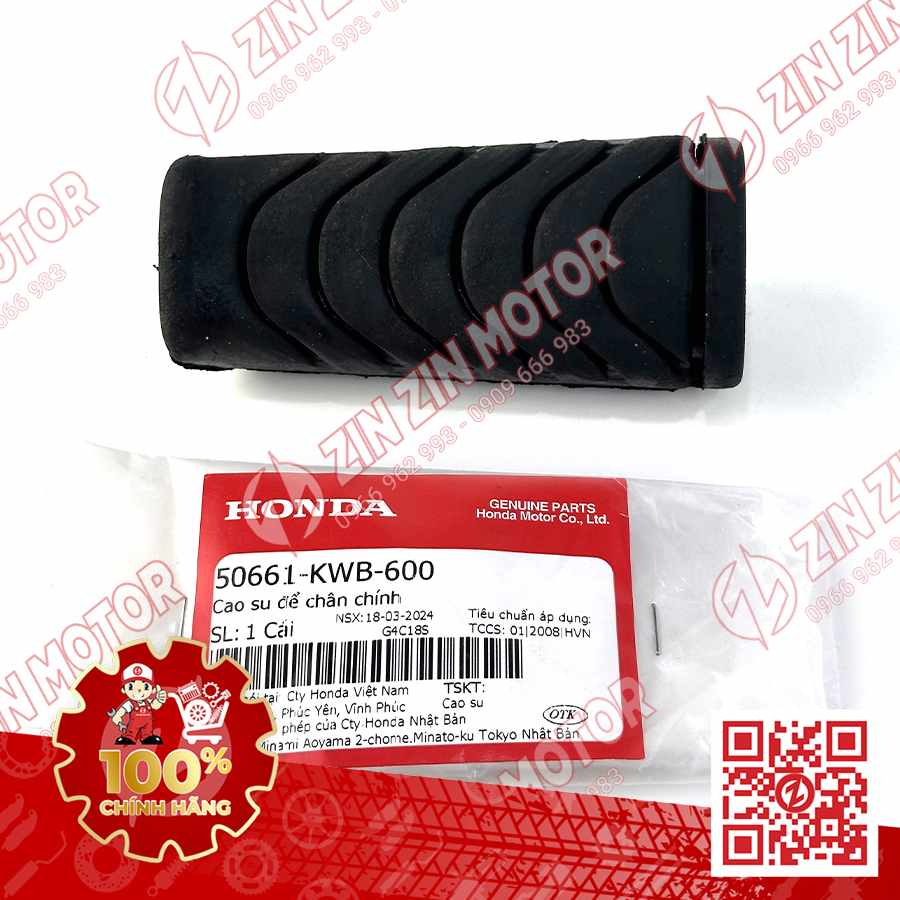 CAO SU GÁC CHÂN TRƯỚC FUTURE 125 MẬP, FUTURE FI 125, FUTURE BXC 125 2014 2015 2016 2017 , WAVE RSX 2019 2020 2021 2022 2023 , WAVE ALPHA 2017 - 2023 2024 - 2025, WAVE BLADE 110 50661KWB600 CHÍNH HÃNG