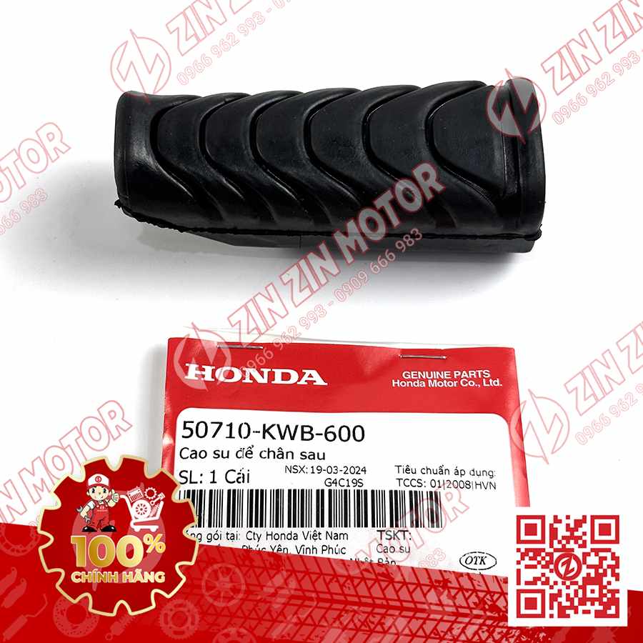 CAO SU GÁC CHÂN SAU FUTURE 125 MẬP, FUTURE FI 125, FUTURE BXC 125 2014 2015 2016 2017 , WAVE RSX 2019 2020 2021 2022 2023 , WAVE ALPHA 2017 - 2023 2024 - 2025, WAVE BLADE 110 50710KWB600 CHÍNH HÃNG