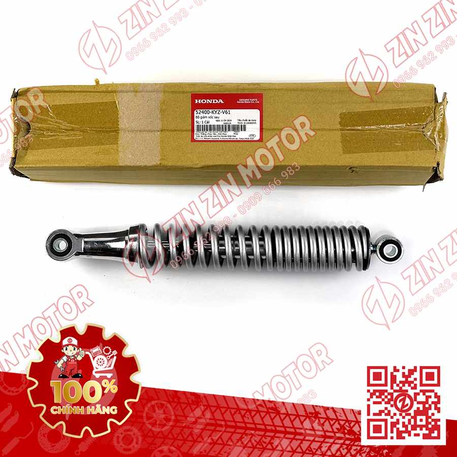 GIẢM XÓC SAU, PHUỘC SAU FUTURE 125 MẬP, FUTURE FI 125, FUTURE BXC 125 2014 2015 2016 2017 52400-KYZ-V61 CHÍNH HÃNG