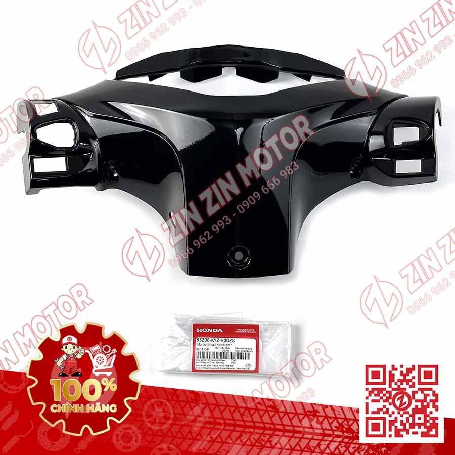 NẮP SAU TAY LÁI, BỢ CỔ SAU FUTURE 125 MẬP, FUTURE 125 FI, FUTURE BXC 2014 2015 2016 2017 ĐEN 53206-KYZ-V00ZG