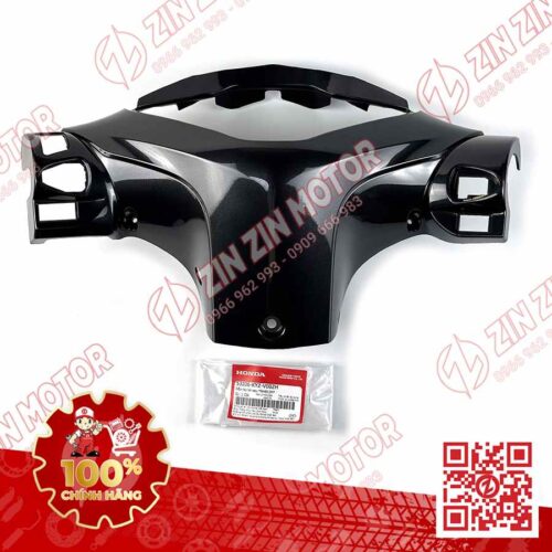 NẮP SAU TAY LÁI, BỢ CỔ SAU FUTURE 125 MẬP, FUTURE 125 FI, FUTURE BXC 2014 2015 ĐEN GHI 53206-KYZ-V00ZH