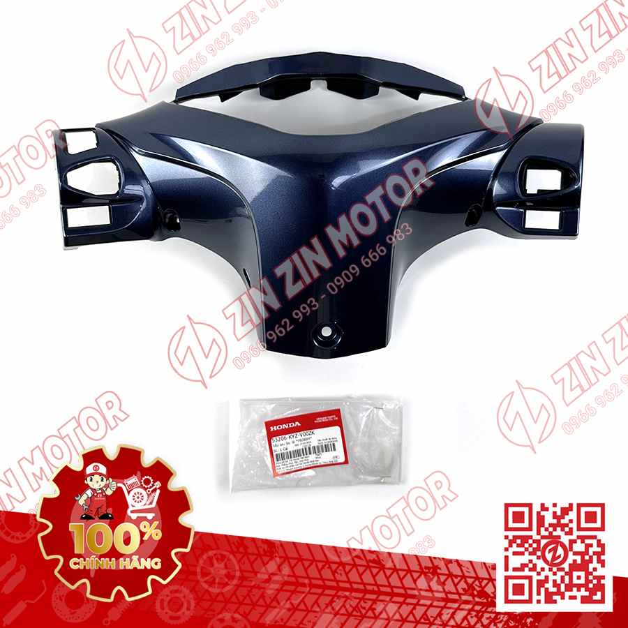 NẮP SAU TAY LÁI, BỢ CỔ SAU FUTURE 125 MẬP, FUTURE 125 FI 2016 2017 XANH XÁM 53206-KYZ-V00ZK