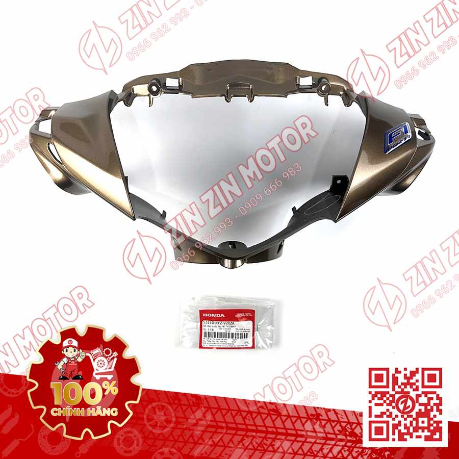 ỐP ĐẦU FUTURE 125 MẬP, FUTURE 125 FI, 2014 2015 NÂU VÀNG TEM FI 53210-KYZ-V20ZA