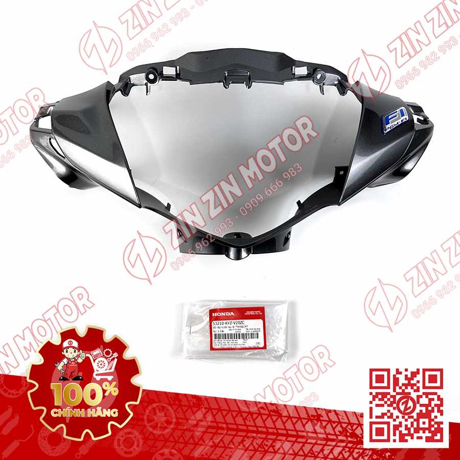 ỐP ĐẦU FUTURE 125 MẬP, FUTURE 125 FI 2016 2017 XÁM GHI TEM FI 53210-KYZ-V20ZC