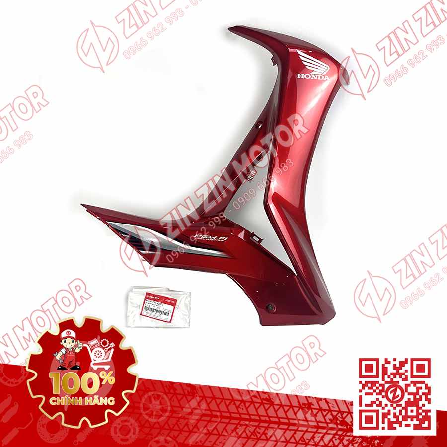 BỬNG TRƯỚC PHẢI, CÁNH YẾM FUTURE 125 MẬP, FUTURE 125 FI 2016 2017 ĐỎ XÁM 64200-K73-V00ZC