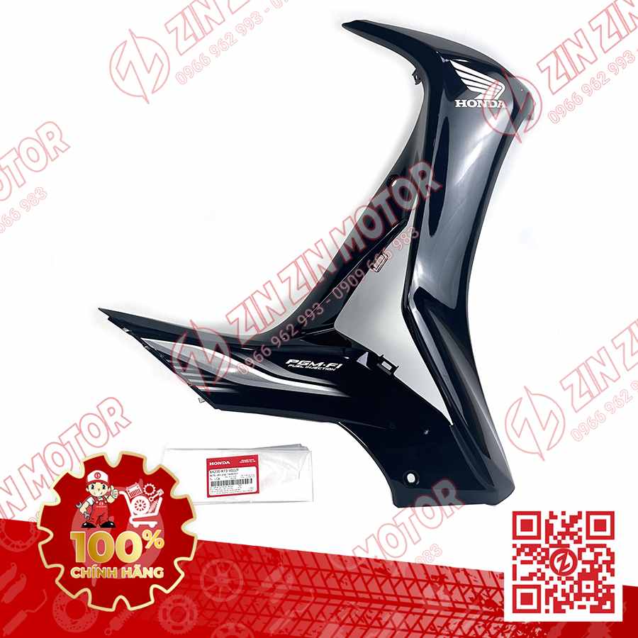 BỬNG TRƯỚC PHẢI, CÁNH YẾM FUTURE 125 MẬP, FUTURE 125 FI 2016 2017 ĐEN XÁM 64200-K73-V00ZF