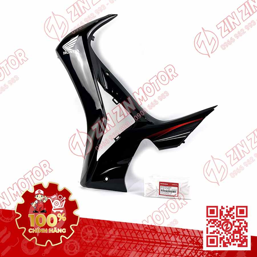 BỬNG TRƯỚC TRÁI, CÁNH YẾM FUTURE 125 MẬP, FUTURE 125 FI, FUTURE BXC 2014 2015 ĐEN ĐỎ 64250-KYZ-G00ZC