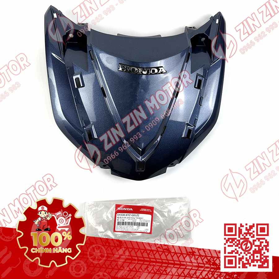 ỐP MẶT NẠ TRƯỚC, MẶT NẠ LỚN FUTURE 125 MẬP, FUTURE 125 FI 2016 2017 XANH XÁM 64330-KYZ-G00ZE