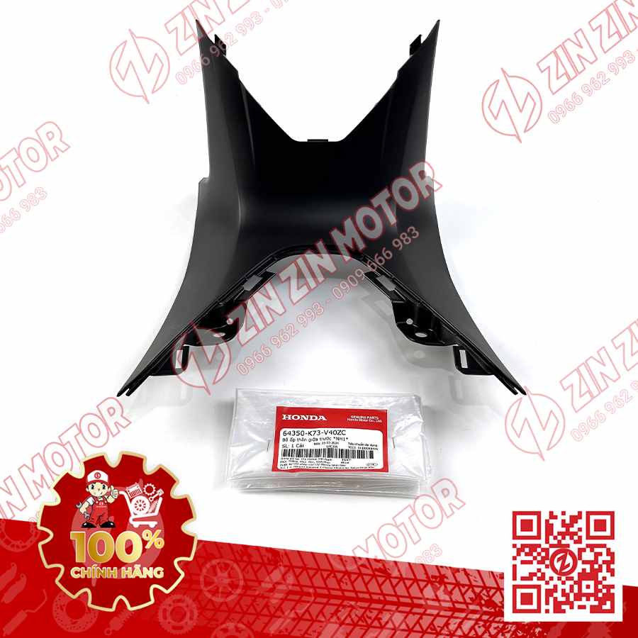 NHỰA NHÁM ỐP THÂN GIỮA PHÍA TRƯỚC FUTURE 125 FI,  XE FUTURE LED ĐEN 64350K73V40ZC