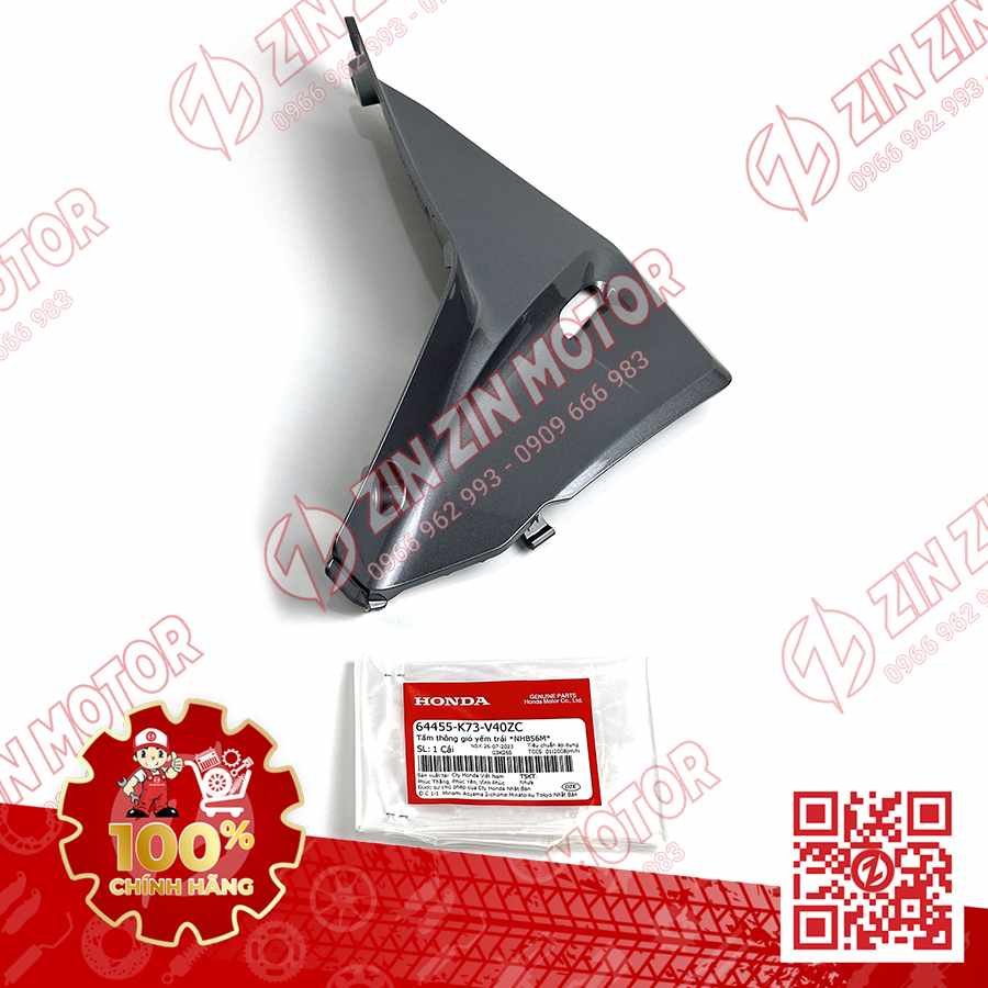 TÂM ỐP THÔNG GIÓ XE FUTURE 125 FI, FUTURE LED TRÁI BẠC NHB56M 2018 2019 64455K73V40ZC