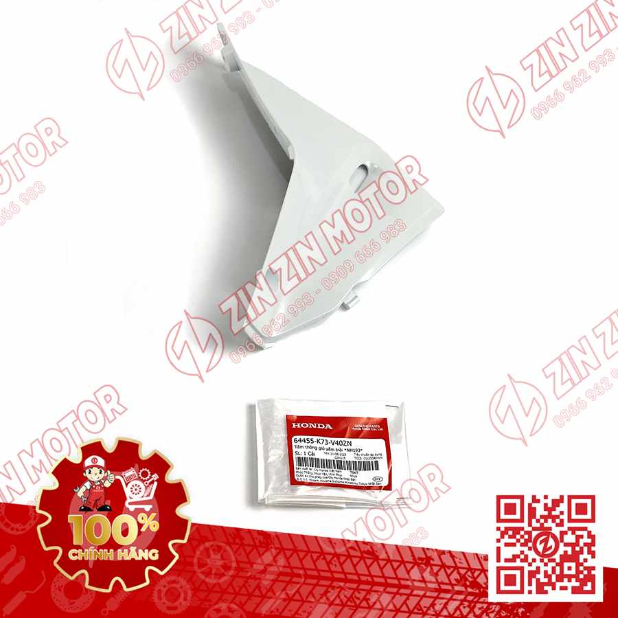 TÂM ỐP THÔNG GIÓ XE FUTURE 125 FI, FUTURE LED TRÁI TRẮNG NH193P 2022 2023 64455K73V40ZN