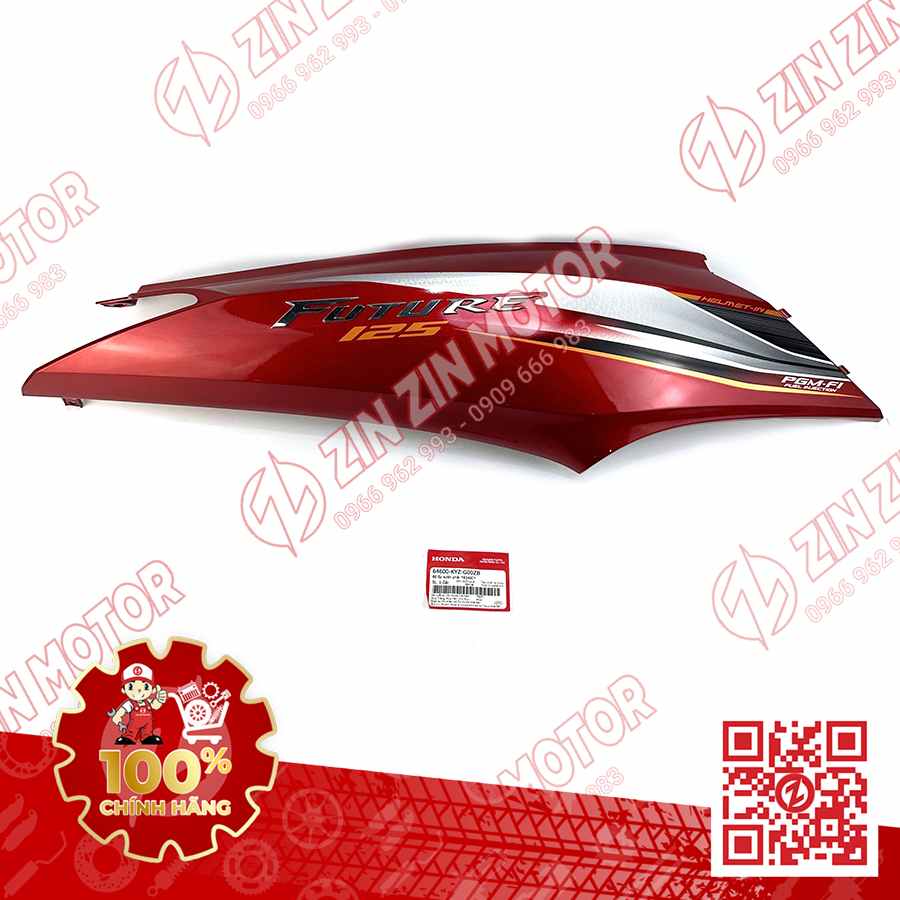 BỤNG SAU PHẢI, ỐP SƯỜN FUTURE 125 MẬP, FUTURE 125 FI 2014 2015 ĐỎ ĐẬM 64600-KYZ-G00ZB
